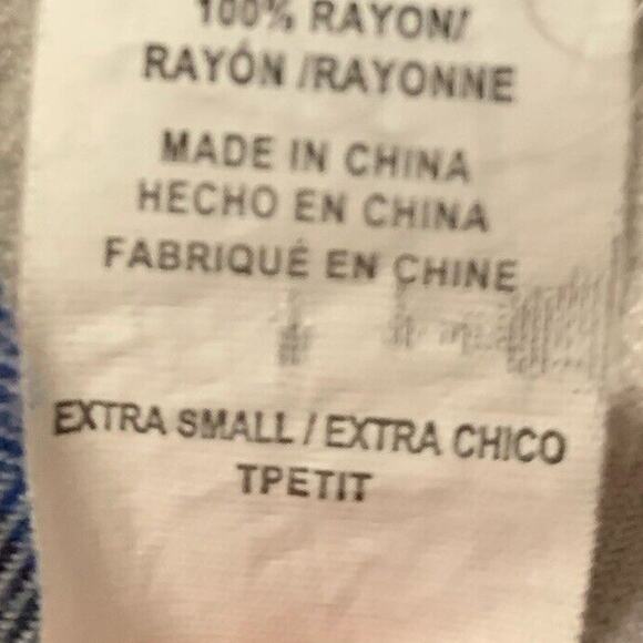 Rails Top Womens X-Small Colorful Tartan Plaid Academic Flannel Button Down - Picture 5 of 7